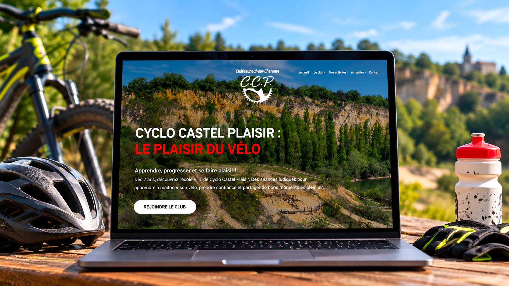 Cyclo Castel Plaisir : présenter simplement une association